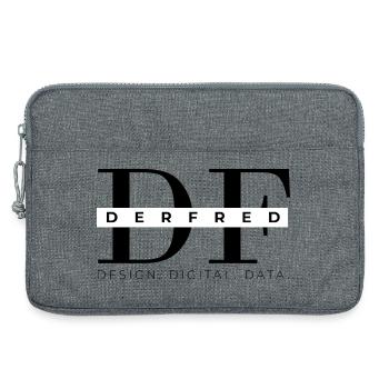 #derfred - Sacoche pour ordinateur portable 13 pouces - gris chiné - Devant