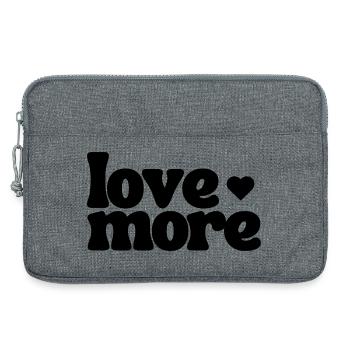 love more - Laptoptasche 13" - Grau meliert - Vorne