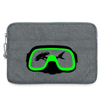 Lunettes de plongée - Sacoche pour ordinateur portable 13 pouces - gris chiné - Devant