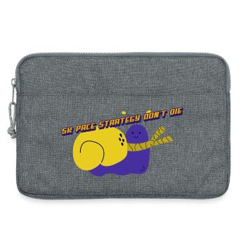 5 km Pace Straregy Don’t Die - Sacoche pour ordinateur portable 13 pouces - gris chiné - Devant