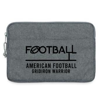 American Football Gridiron Warrior Design - Laptoptasche 13" - Grau meliert - Vorne
