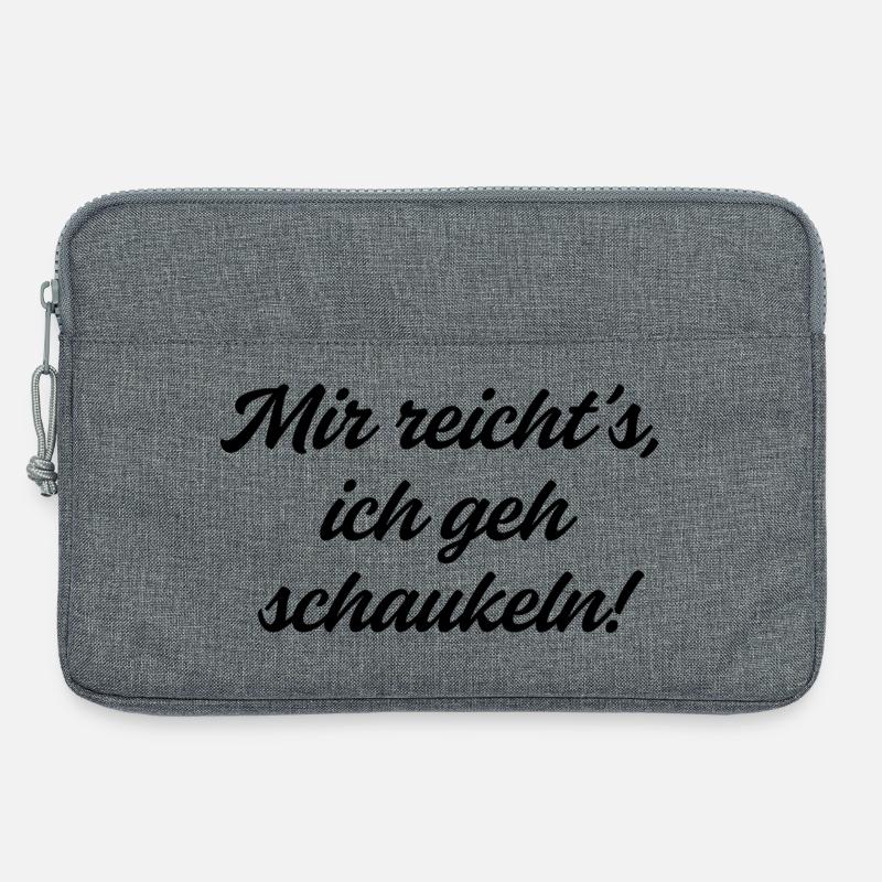 I've had enough, I'm going swinging. - Laptop bag 13" - heather grey