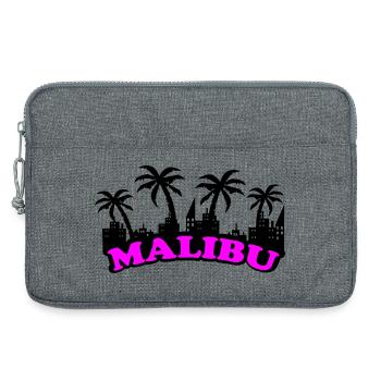 Police rose néon de Malibu - Sacoche pour ordinateur portable 13 pouces - gris chiné - Devant