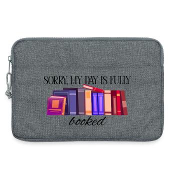My weekend is fully booked - Laptop bag 13" - heather grey - Front
