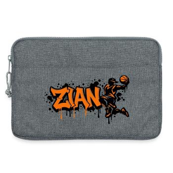 Zian Graffiti Dunk Orange - Laptop bag 13" - heather grey - Front