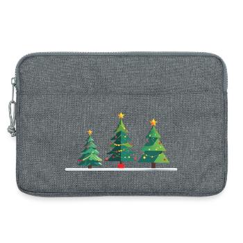Weihnachtliche Tannen Trio - Laptoptasche 13" - Grau meliert - Vorne