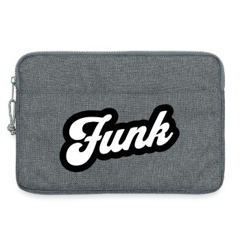 Funk Retro Script - Laptop bag 13" - heather grey - Front
