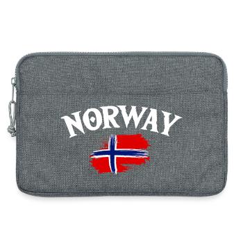 Norway Vacation Norge Fjords Travel Scandinavian - Laptop bag 13" - heather grey - Front