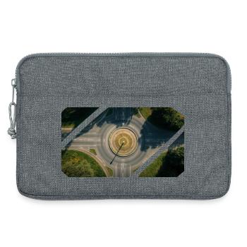 Collège Roundabout - Sacoche pour ordinateur portable 13 pouces - gris chiné - Devant