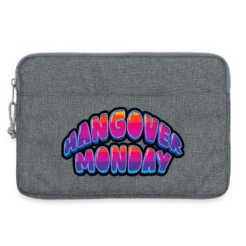 Lustiges Hangover Monday Weekend ist vorbei mit dem Design - Laptoptasche 13" - Grau meliert - Vorne