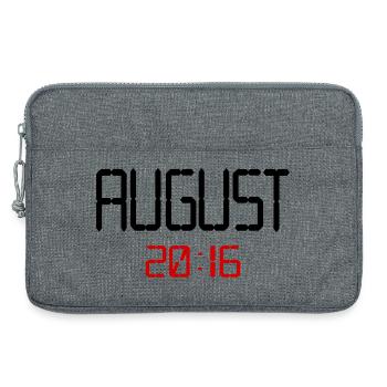 10. Geburtstag, August 2016 - Laptoptasche 13" - Grau meliert - Vorne