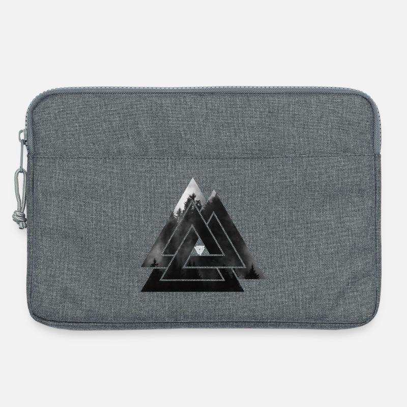 Valknut Wikinger Symbol - Laptoptasche 13" - Grau meliert