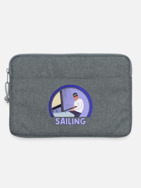 Segeln - Laptoptasche 13" - Grau meliert