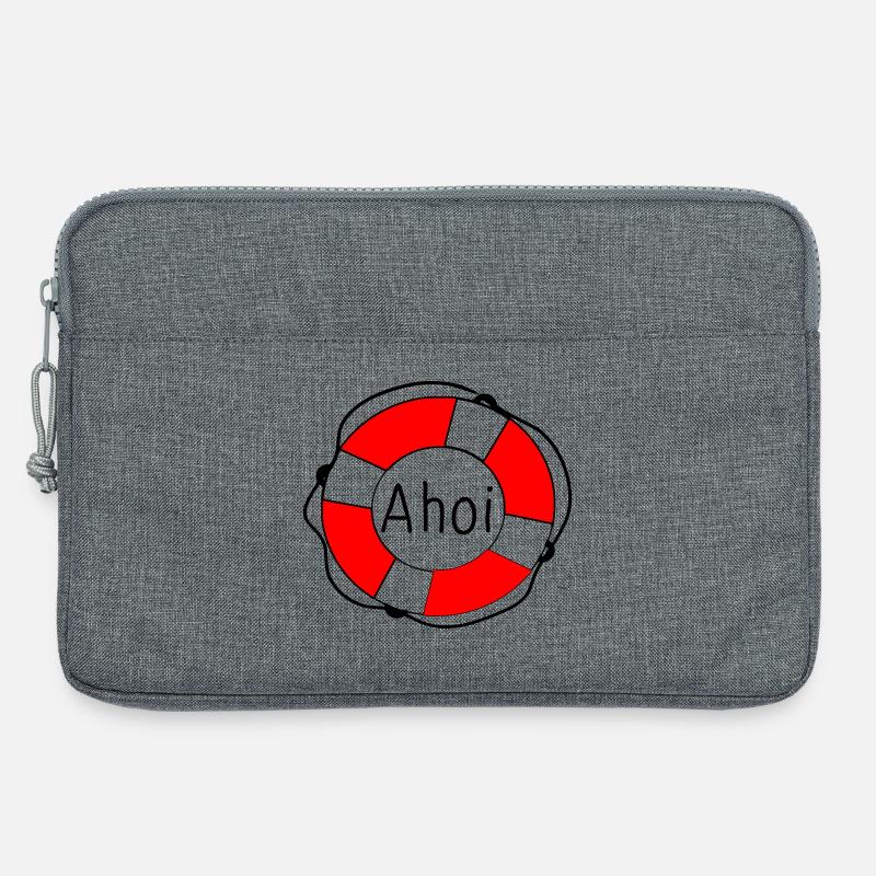 Rettungsring - Laptoptasche 13" - Grau meliert