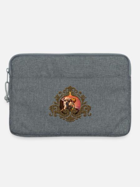 und das niedliche Rehkitz - Laptoptasche 13" - Grau meliert