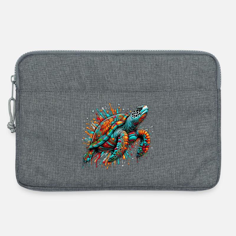 Schildkröte - Laptoptasche 13" - Grau meliert