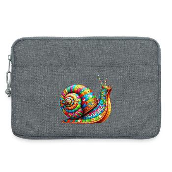 Snail - Laptop bag 13" - heather grey - Front