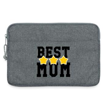 Beste Mama - Muttertag - Laptoptasche 13" - Grau meliert - Vorne