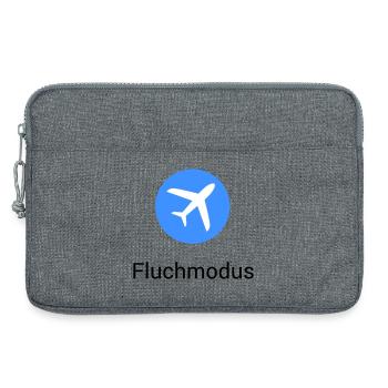 Mode Avion Jurer Avion Icône Bureau Humour Drôle - Sacoche pour ordinateur portable 13 pouces - gris chiné - Devant