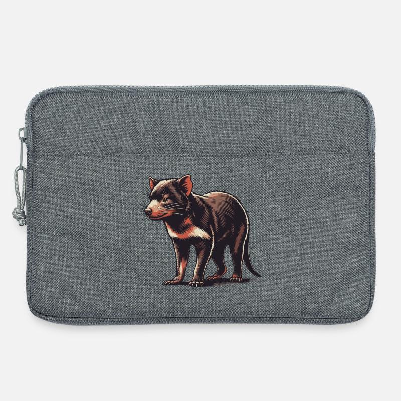 Tasmanischer Teufel - Laptoptasche 13" - Grau meliert