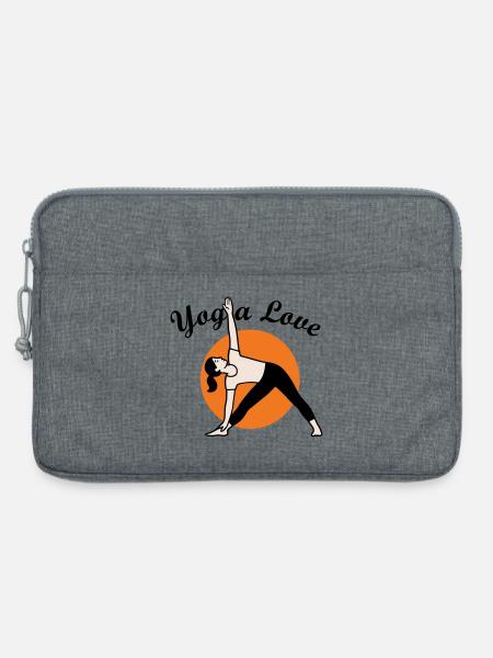 Yoga Love - Laptoptasche 13" - Grau meliert