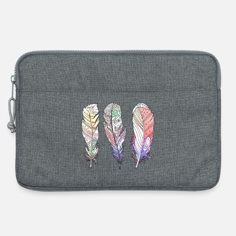 Feder - Laptoptasche 13" - Grau meliert