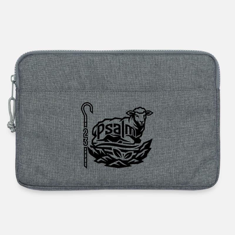 Psalm23 - Laptoptasche 13" - Grau meliert