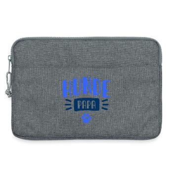 Hunde_Papa_-_Chien_-_Animal_-_Dog Lover_-_Dog - Sacoche pour ordinateur portable 13 pouces - gris chiné - Devant