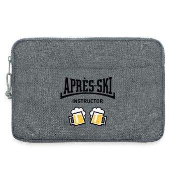 Moniteur Après-Ski (Bière, Après-Ski Concave, POS3C) - Sacoche pour ordinateur portable 13 pouces - gris chiné - Devant