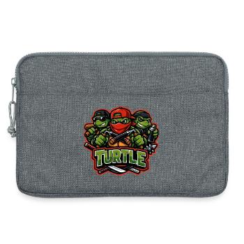 Urban Turtle Crew Street Fighter Mascot - Laptop bag 13" - heather grey - Front