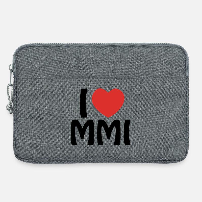 Ich liebe MMI - Laptoptasche 13" - Grau meliert