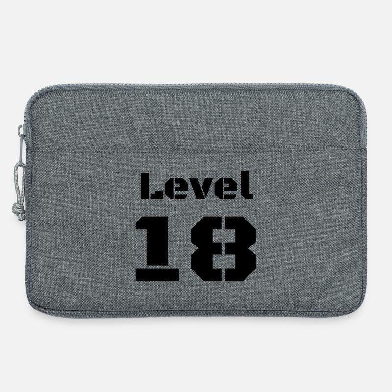 Level 18 - Laptoptasche 13" - Grau meliert