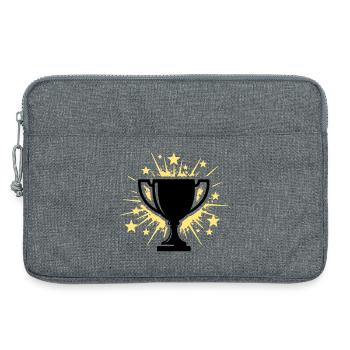 Étoiles du trophée vainqueur de la coupe - Sacoche pour ordinateur portable 13 pouces - gris chiné - Devant