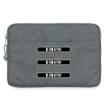 Soyez gentil quand même, déclaration de gentillesse, dire - Sacoche pour ordinateur portable 13 pouces - gris chiné - Devant