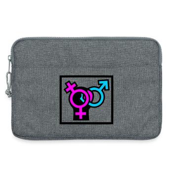 Gender Symbole Pride Icon - Laptoptasche 13" - Grau meliert - Vorne