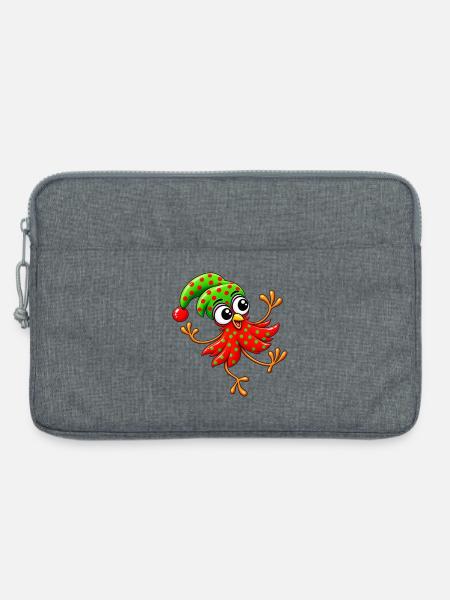 Floh Flitzefeder  - Laptoptasche 13" - Grau meliert