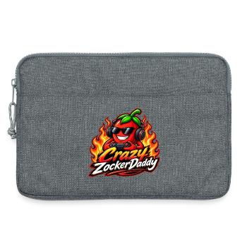 CrazyZockerDaddy - Laptoptasche 13" - Grau meliert - Vorne