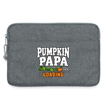 Kürbis Papa Loading - Laptoptasche 13" - Grau meliert - Vorne