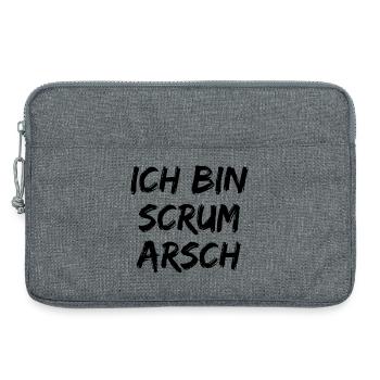 ICH BIN SCRUM ARSCH AGILE TEAM PROJEKTMANAGER  - Laptoptasche 13" - Grau meliert - Vorne