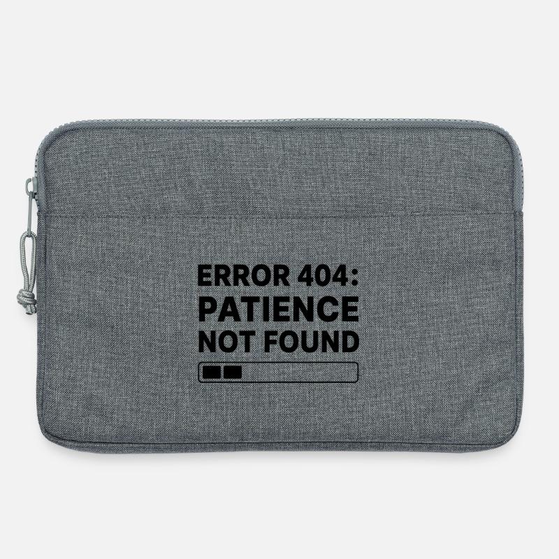 Error 404: Page Not Found Typo Art - Laptoptasche 13" - Grau meliert