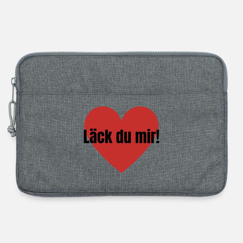 Läck du mir! - Laptoptasche 13" - Grau meliert
