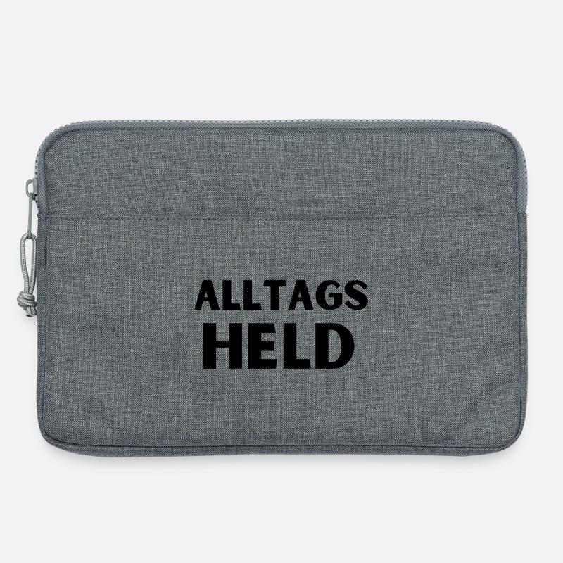 Alltags Held - Laptoptasche 13" - Grau meliert