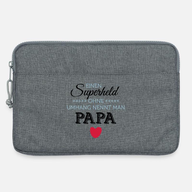 Superheld Papa T-Day2015 Feelings - Laptoptasche 13" - Grau meliert