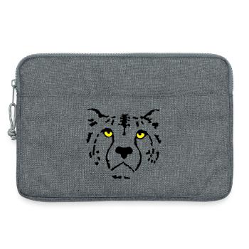 guépard - Sacoche pour ordinateur portable 13 pouces - gris chiné - Devant