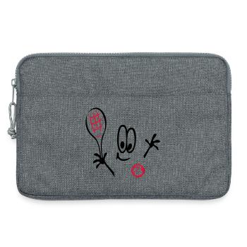 Sport, Tennis ,Tennisball, Comic - Laptoptasche 13" - Grau meliert - Vorne