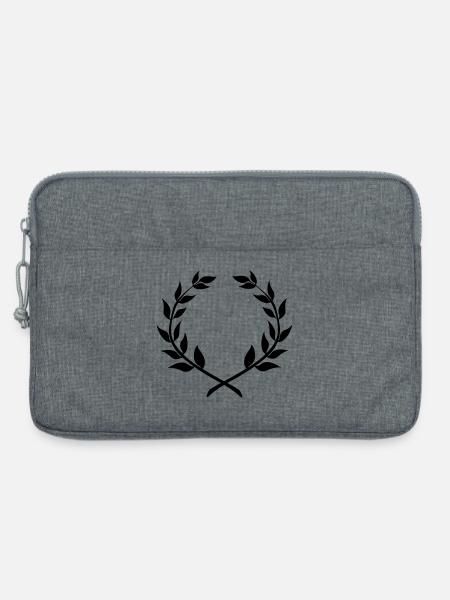 Siegerkranz Lorbeerkranz - Laptoptasche 13" - Grau meliert