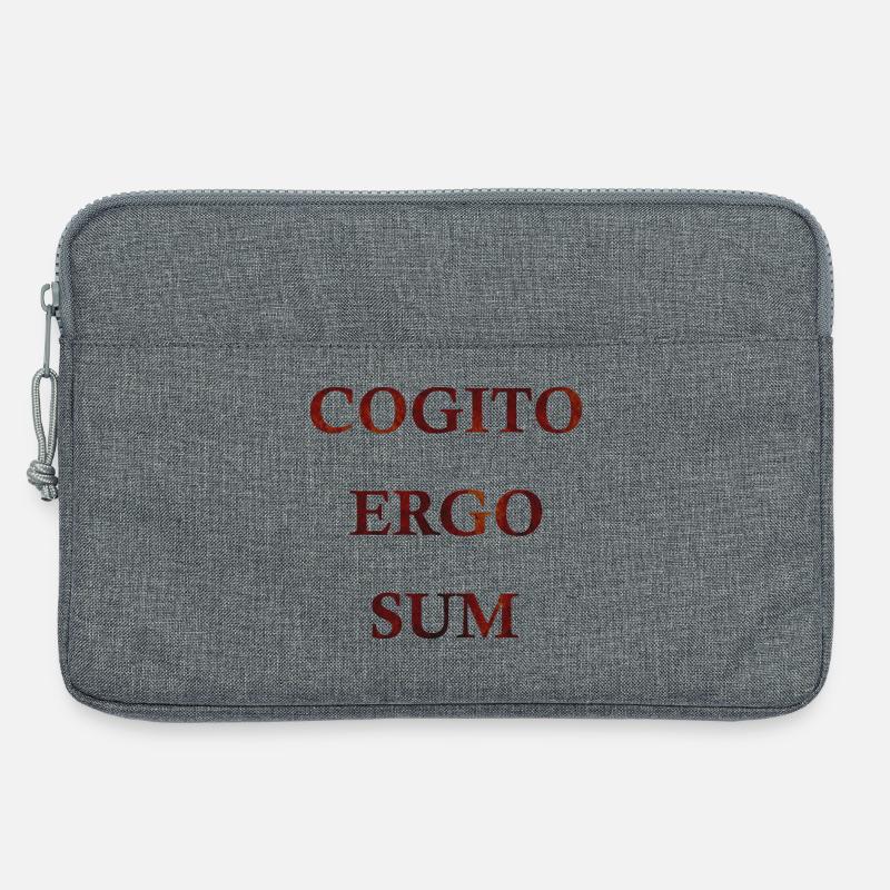 Cogito Ergo Sum - Laptoptasche 13" - Grau meliert