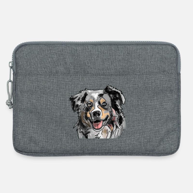 Australian Shepherd - Laptoptasche 13" - Grau meliert