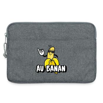 Au Banan - Laptoptasche 13" - Grau meliert - Vorne