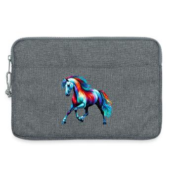 Cheval - Sacoche pour ordinateur portable 13 pouces - gris chiné - Devant